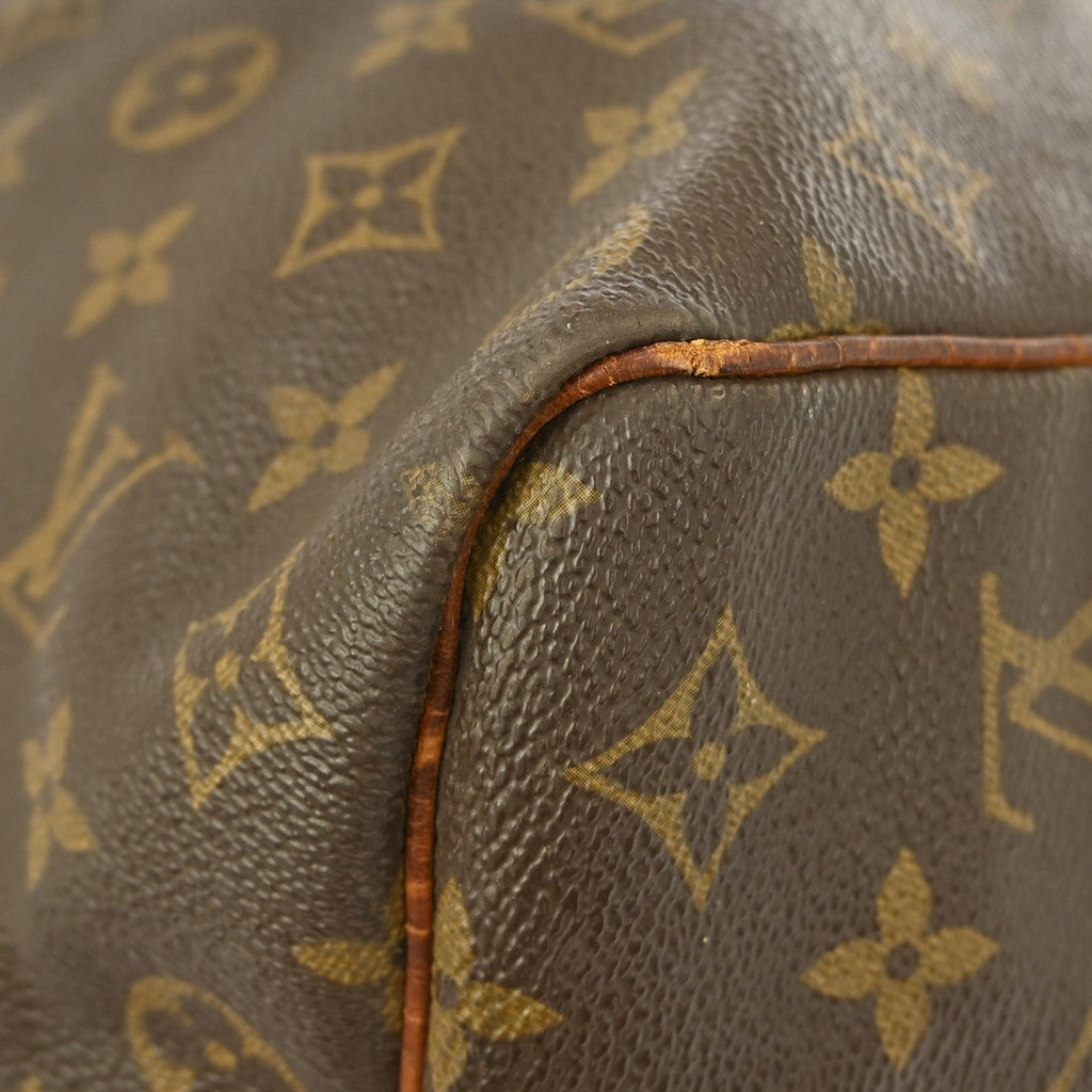 Louis Vuitton Keepall Bag Monogram Canvas Brown Canvas Travel Bag