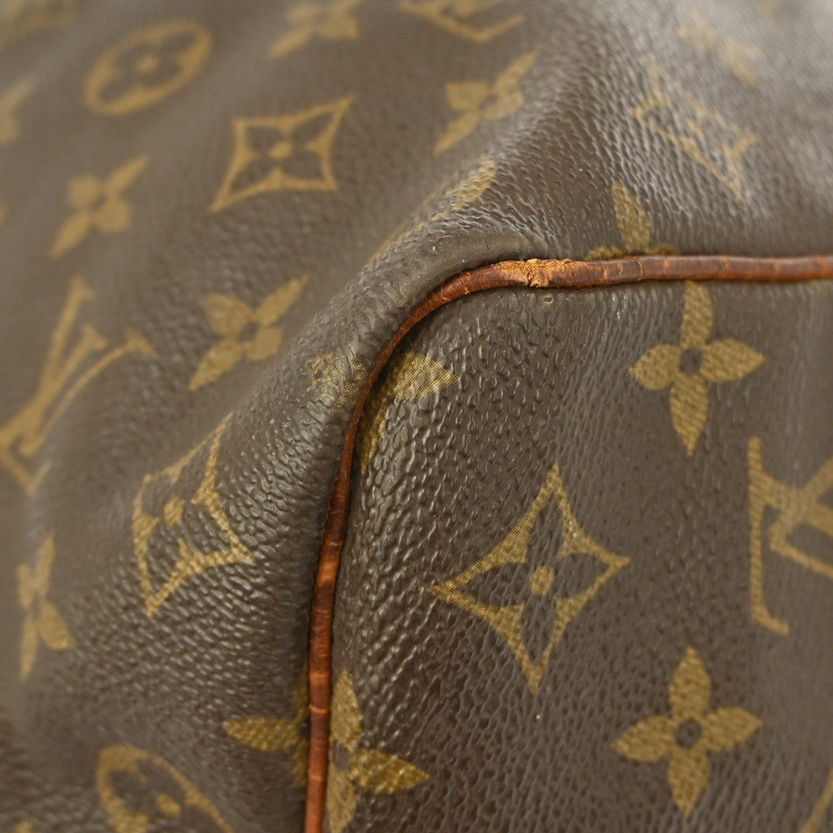 Louis Vuitton Keepall Bag Monogram Canvas Brown Canvas Travel Bag
