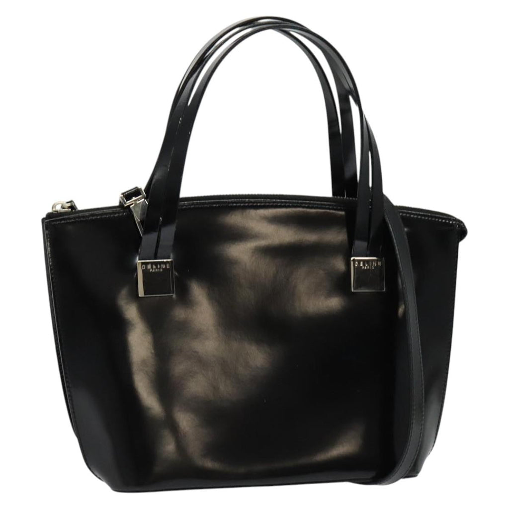 Celine Handbag Patent Leather Black Patent_Leather Handbag