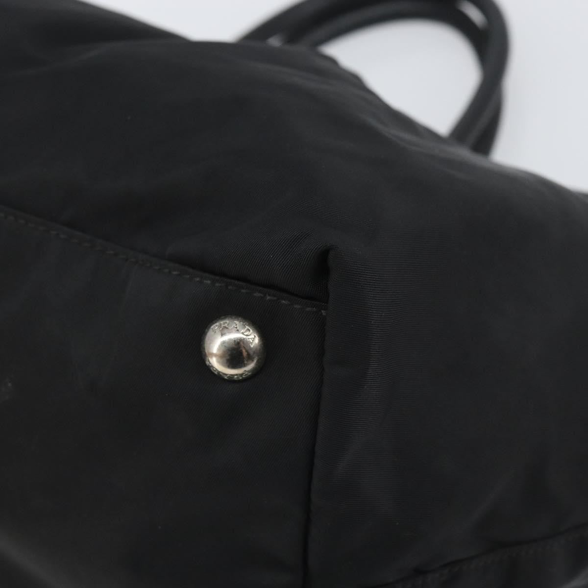 Prada Bow Tote Tessuto With Leather Black Nylon Tote Bag Bag