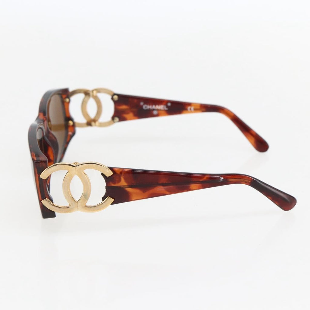 Chanel Logo Cc Sunglasses Plastic Brown Plastic Sunglasse Accessory