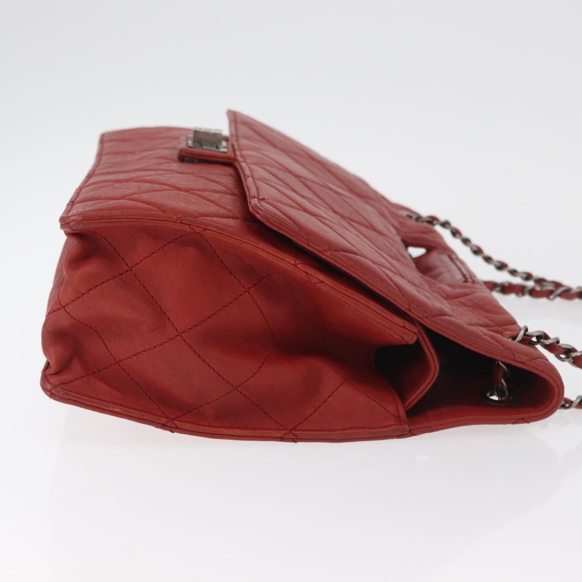 Chanel 2.55 Shoulder Bag Leather Red Leather Handbag