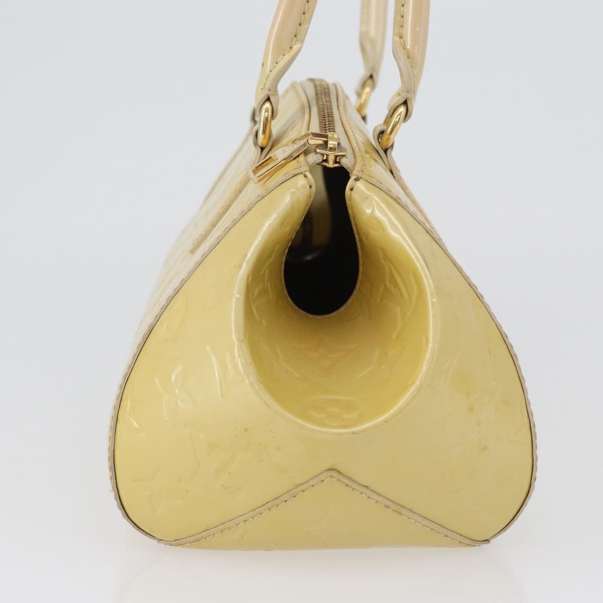 Louis Vuitton Sherwood Handbag Monogram Vernis Yellow Patent_Leather Handbag