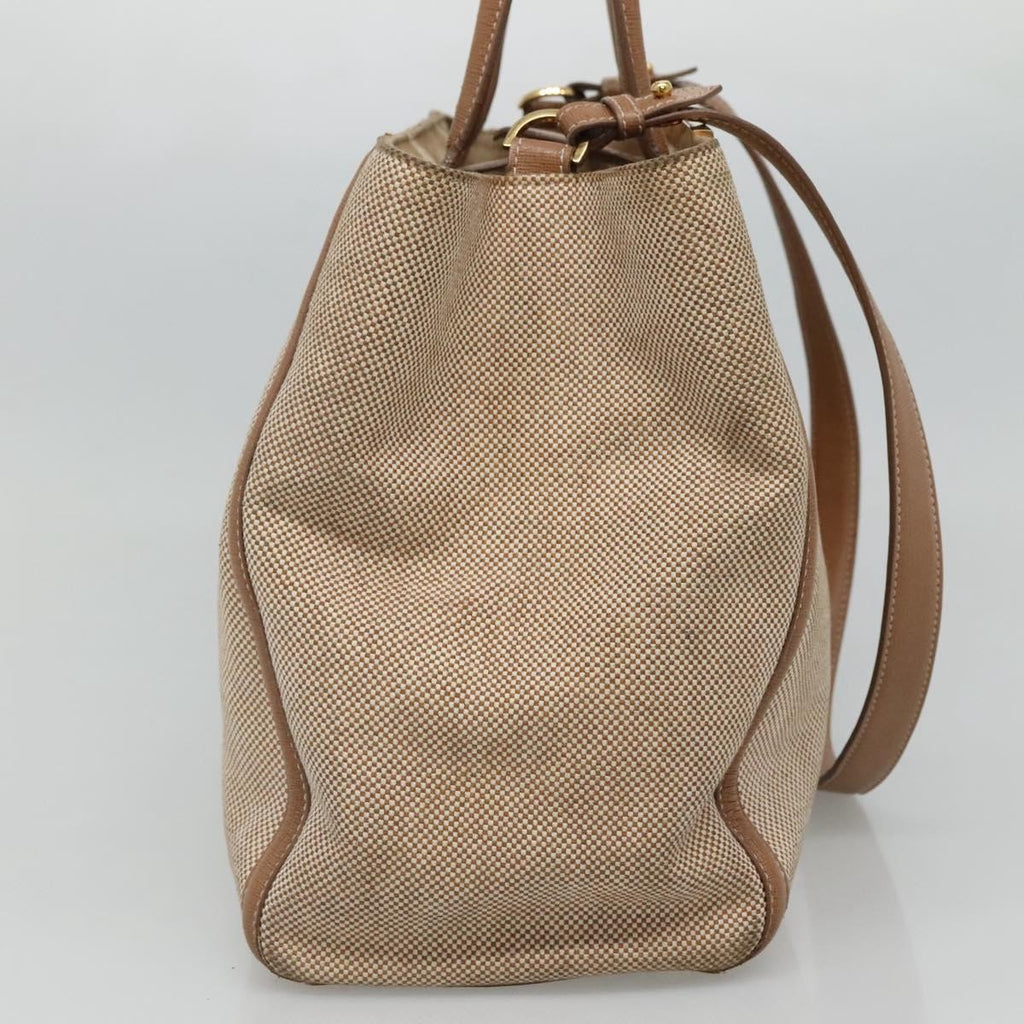 Fendi 2Jours Bag Canvas Beige Canvas Tote Bag Bag