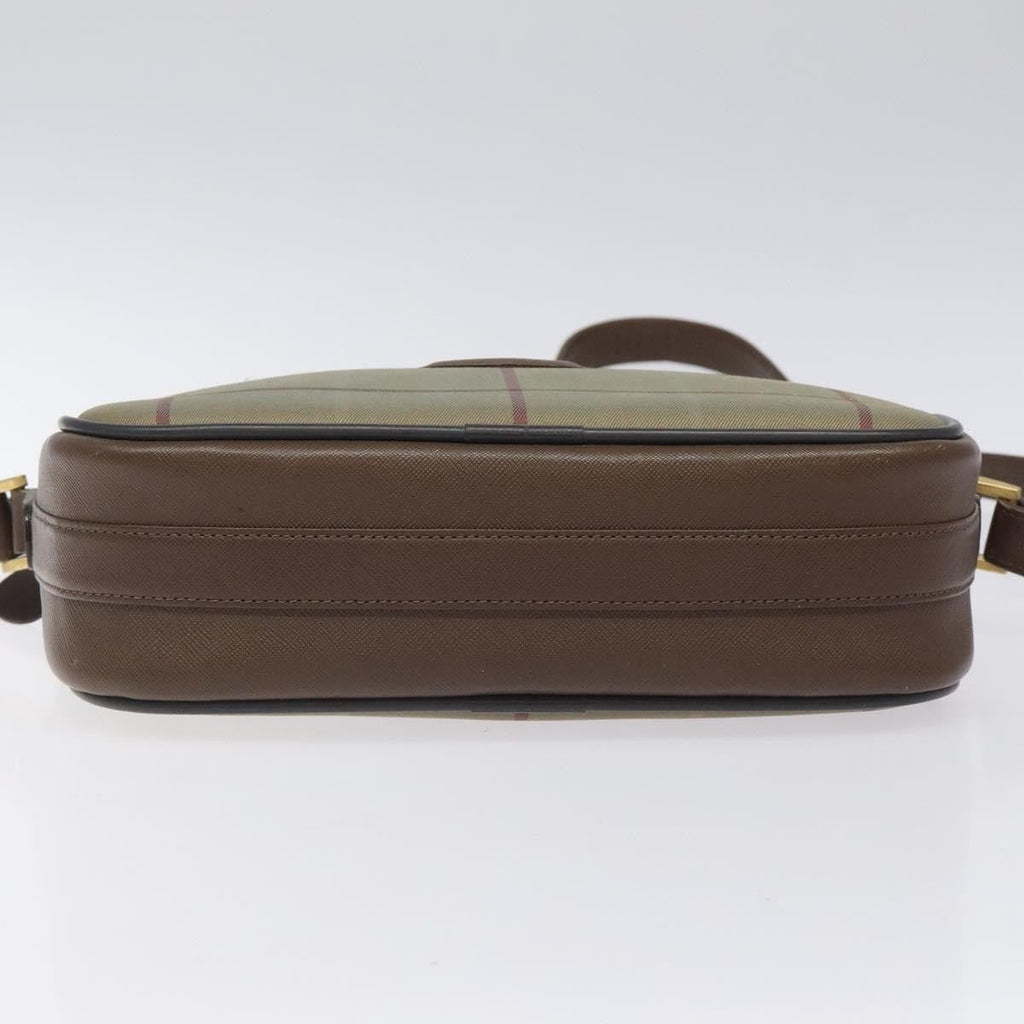 Burberry Nova Check Shoulder Bag Canvas And Leather Beige Canvas Shoulder Bag