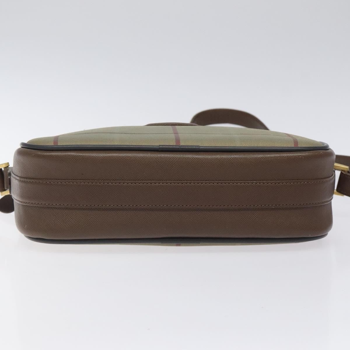 Burberry Nova Check Shoulder Bag Canvas And Leather Beige Canvas Shoulder Bag