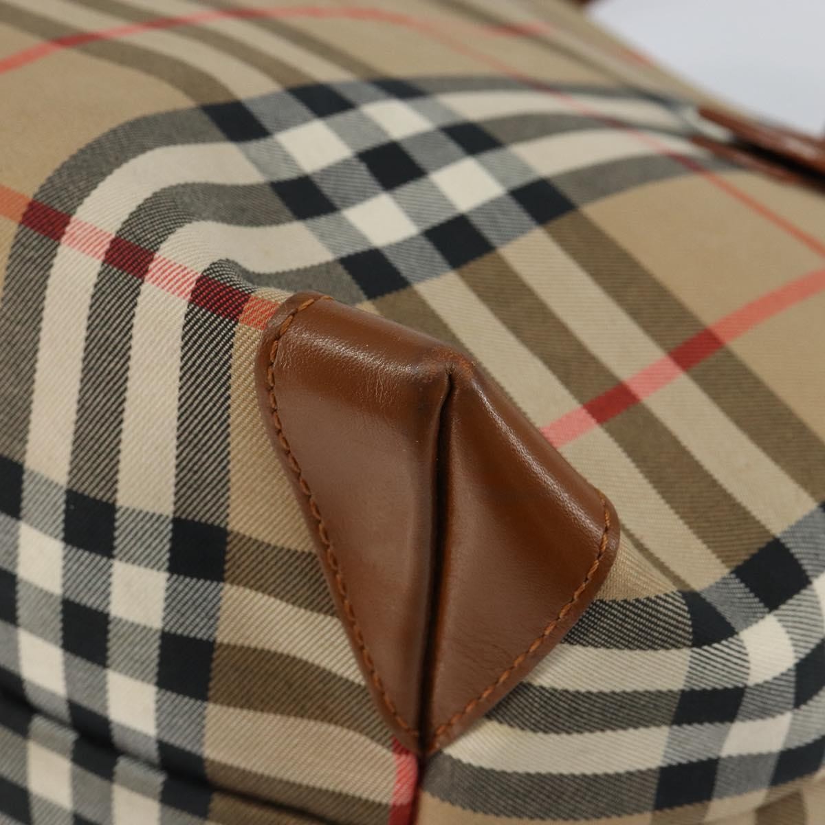 Burberry Vintage Tote Vintage Check Coated Canvas Beige Canvas Tote Bag