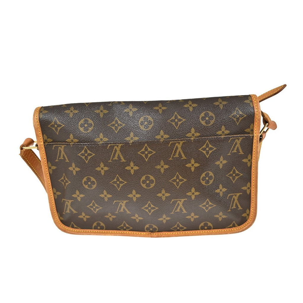 Louis Vuitton Sac Gibeciere Messenger Bag Monogram Canvas Brown Canvas Shoulder Bag