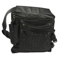Bottega Veneta Utility Waist Bag Leather With Intrecciato Black Leather Bag