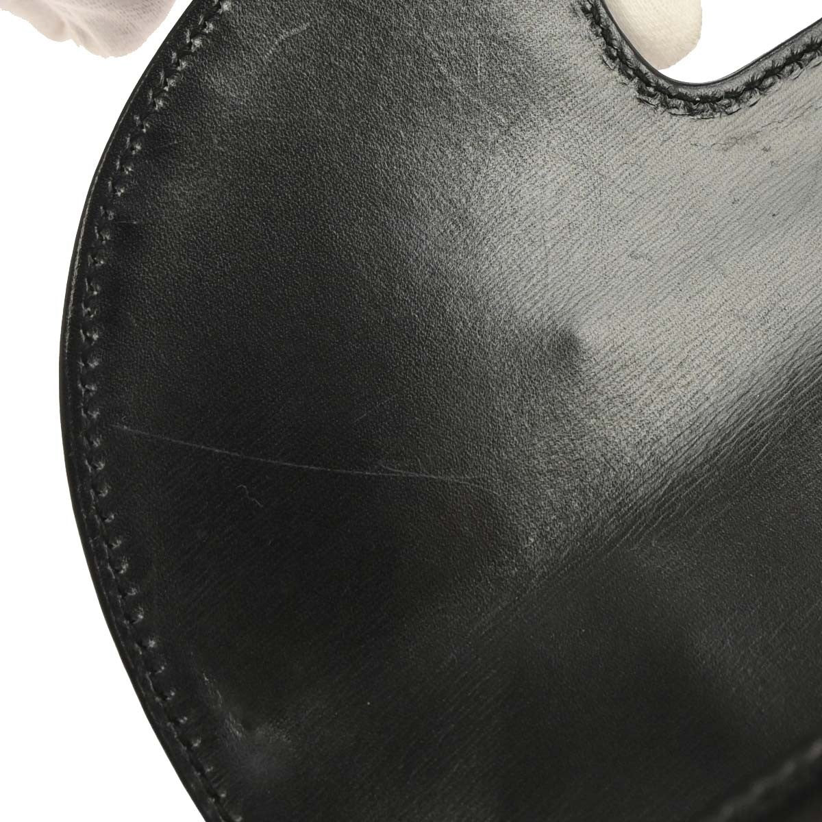 Gucci Vintage Convertible Bamboo Top Handle Bag Leather Black Leather Handbag (Pre-Owned)
