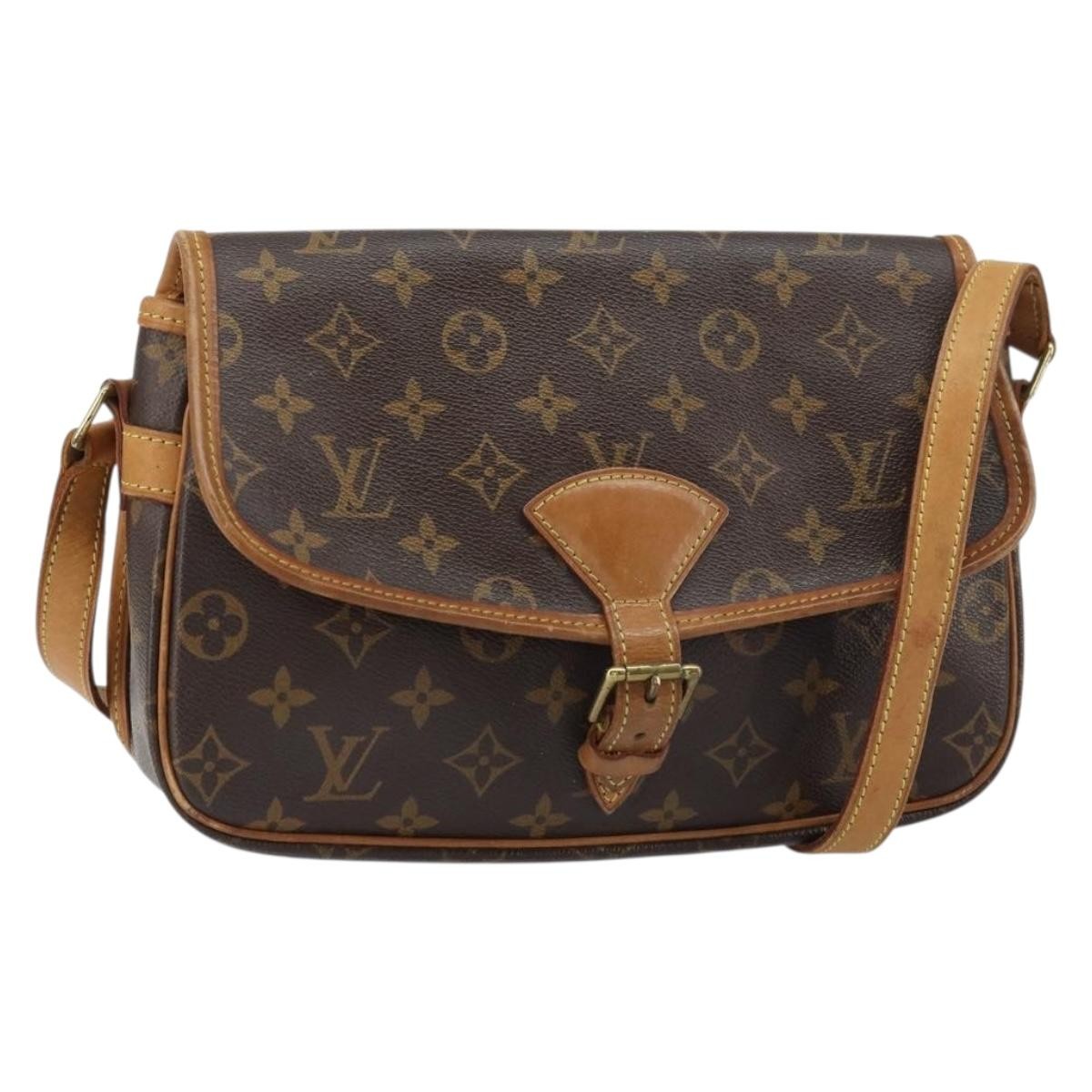 Louis Vuitton Sologne Handbag Monogram Canvas Brown Canvas Shoulder Bag