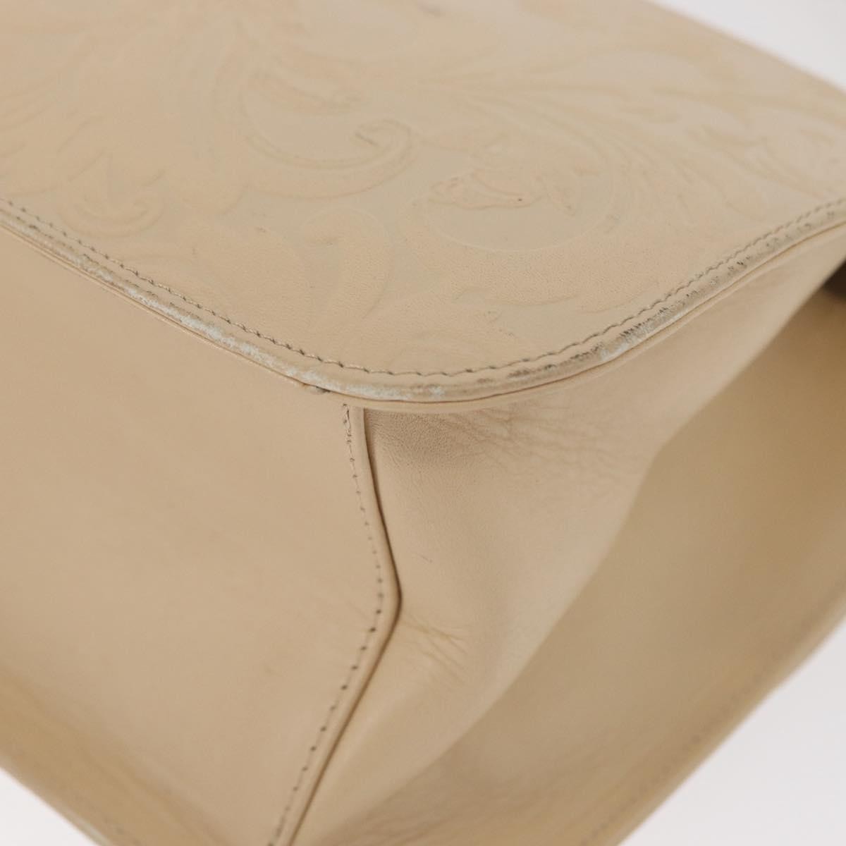 Balenciaga Vintage Handbag Leather Beige Leather Hand