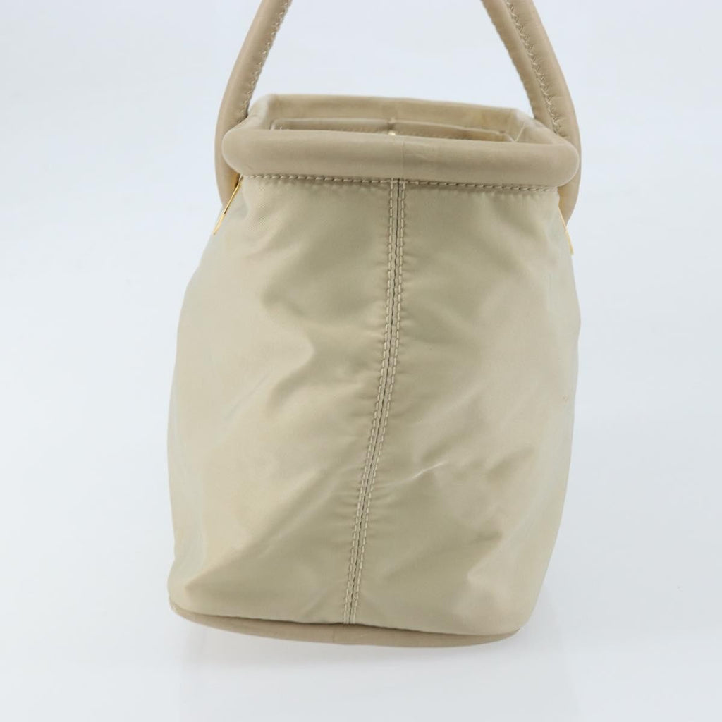 Celine Handbag Nylon Beige Nylon Handbag