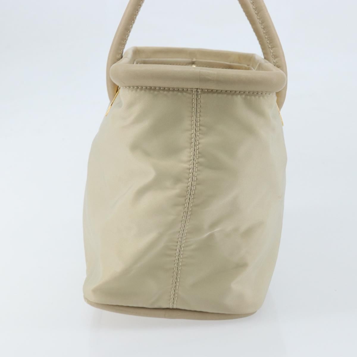 Celine Handbag Nylon Beige Nylon Handbag