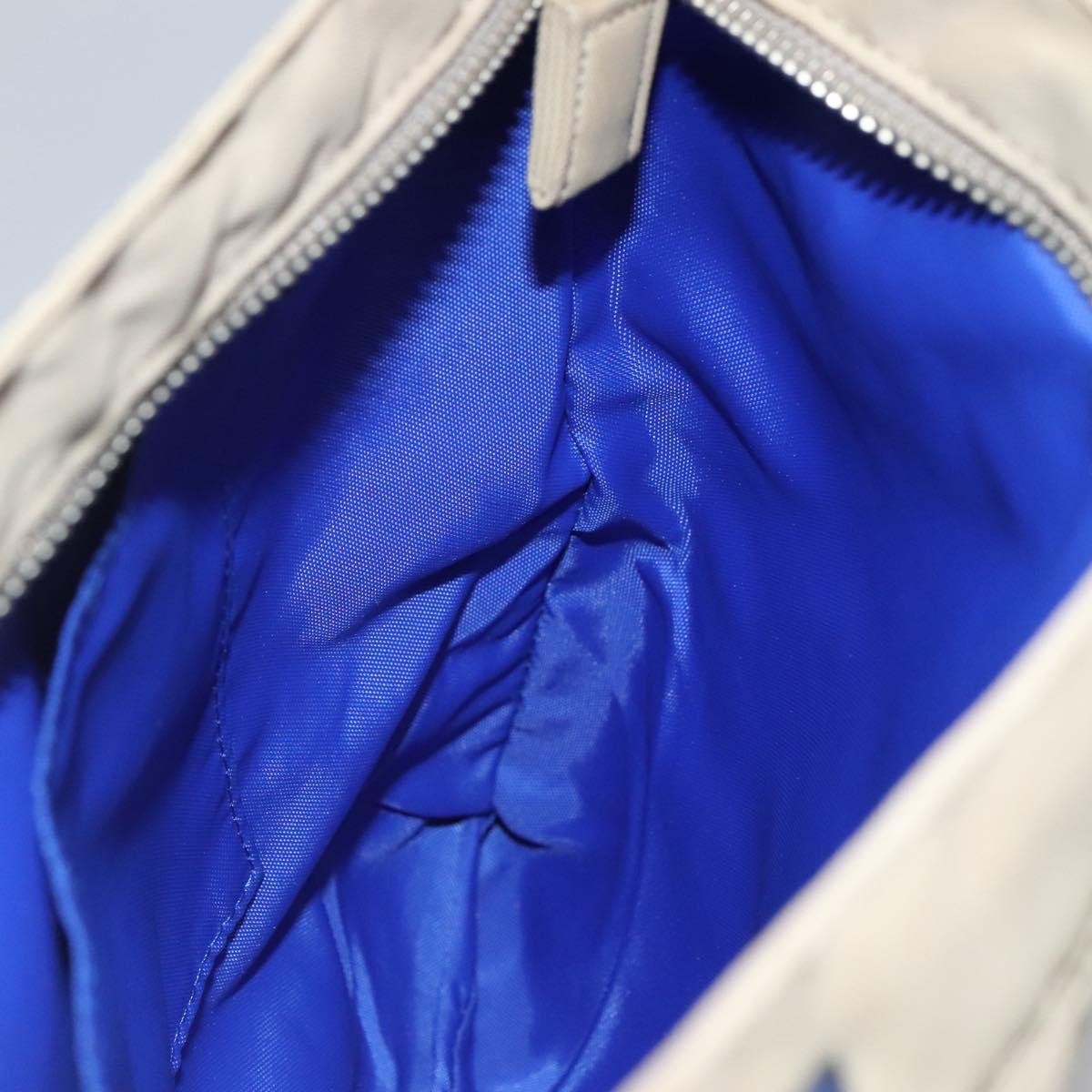 Burberry Blue Label Shoulder Bag Nylon Beige Nylon Shoulder Bag
