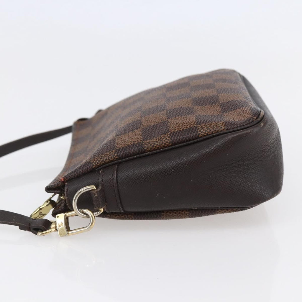 Louis Vuitton Trousse Make Up Bag Damier Canvas Brown Canvas Clutche & Pouche Bag