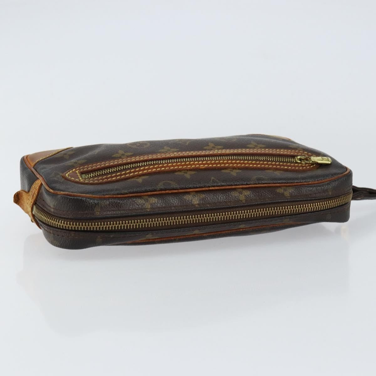 Louis Vuitton Marly Dragonne Clutch Monogram Canvas Brown Canvas Clutche & Pouche Bag