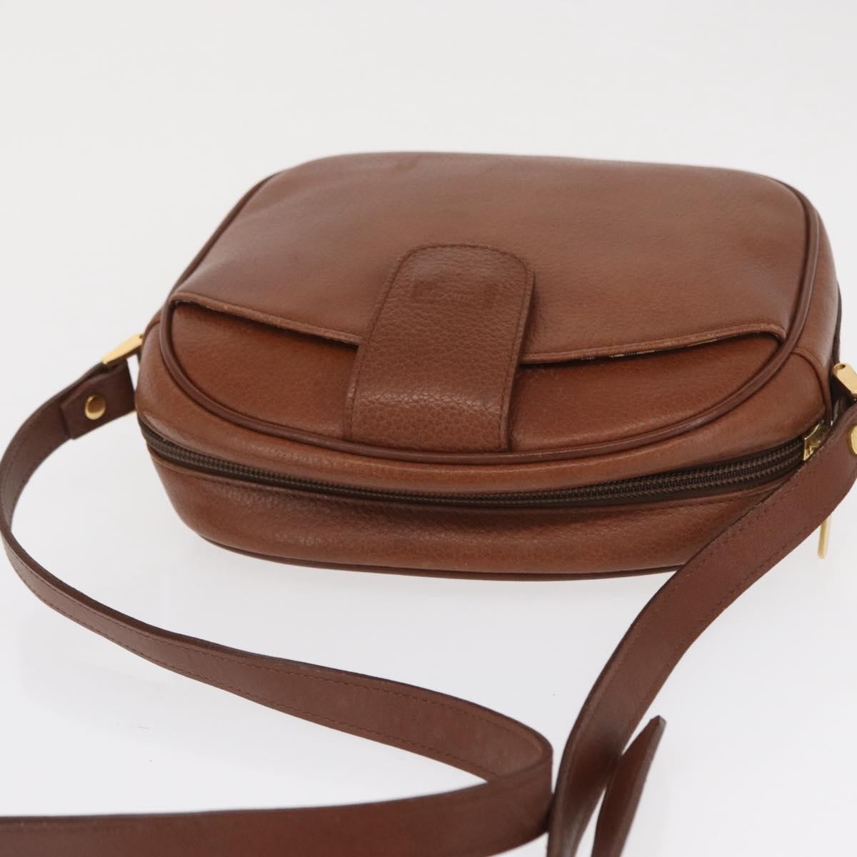 Burberry Vintage Shoulder Bag Leather Brown Leather Shoulder Bag