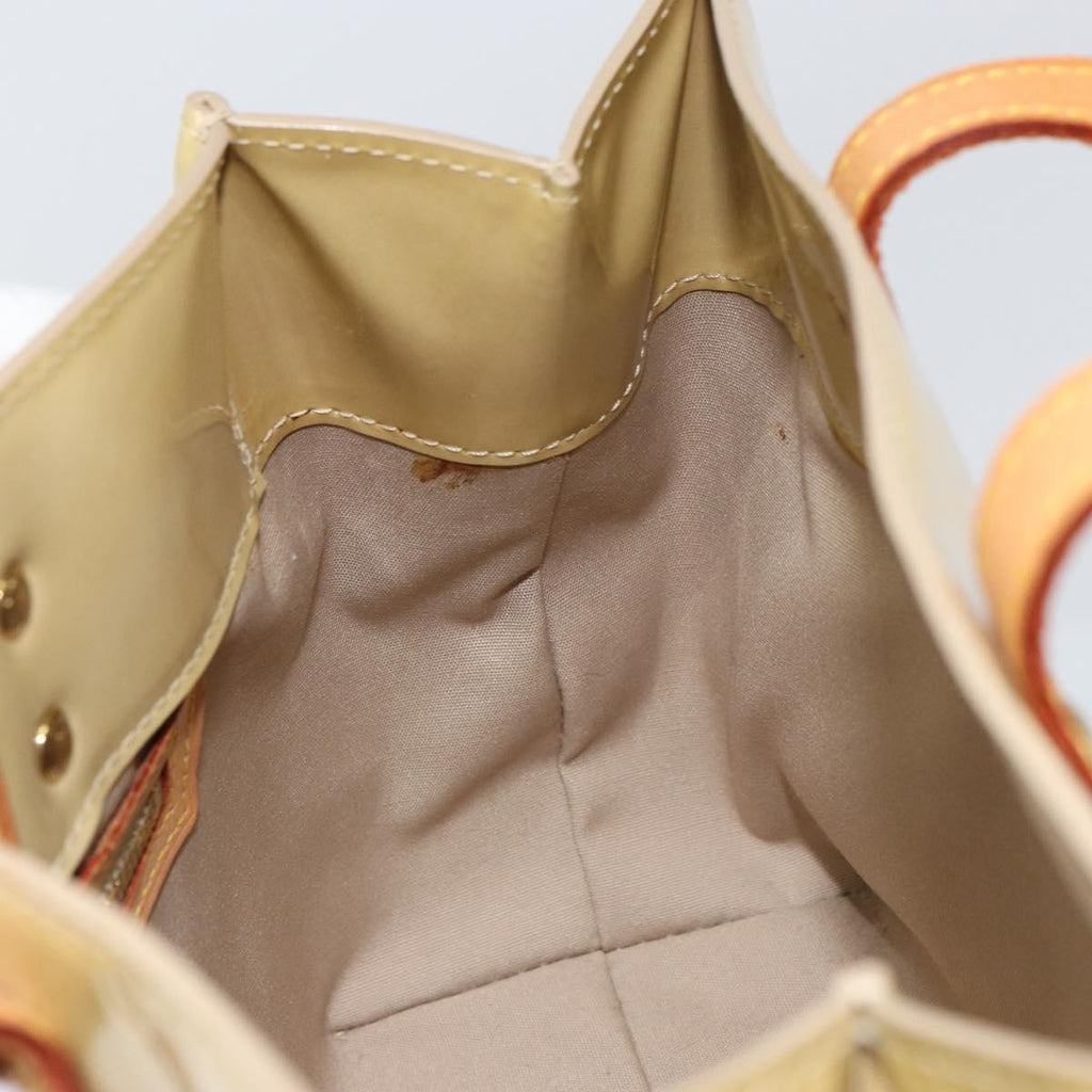 Louis Vuitton Reade Handbag Monogram Vernis Beige Patent_Leather Handbag