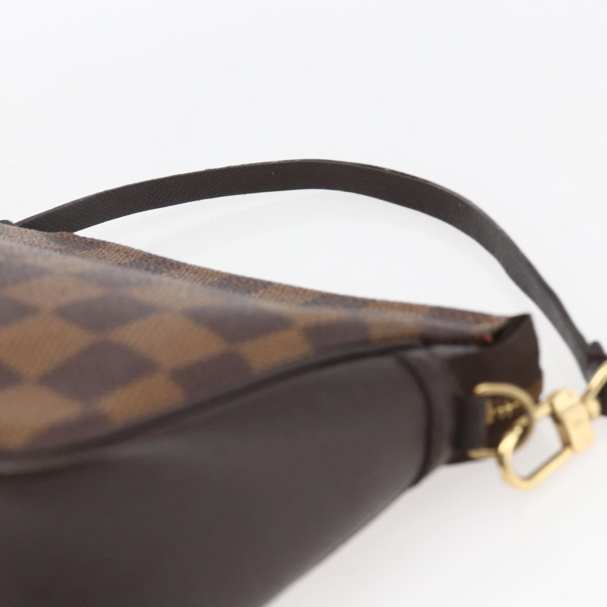Louis Vuitton Trousse Make Up Bag Damier Brown Canvas Clutche & Pouche Bag