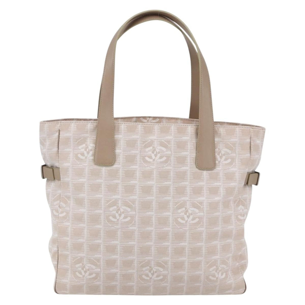 Chanel Travel Line Tote Nylon Pink Canvas Bag