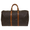 Louis Vuitton Keepall Bag Monogram Canvas Brown Canvas Travel Bag