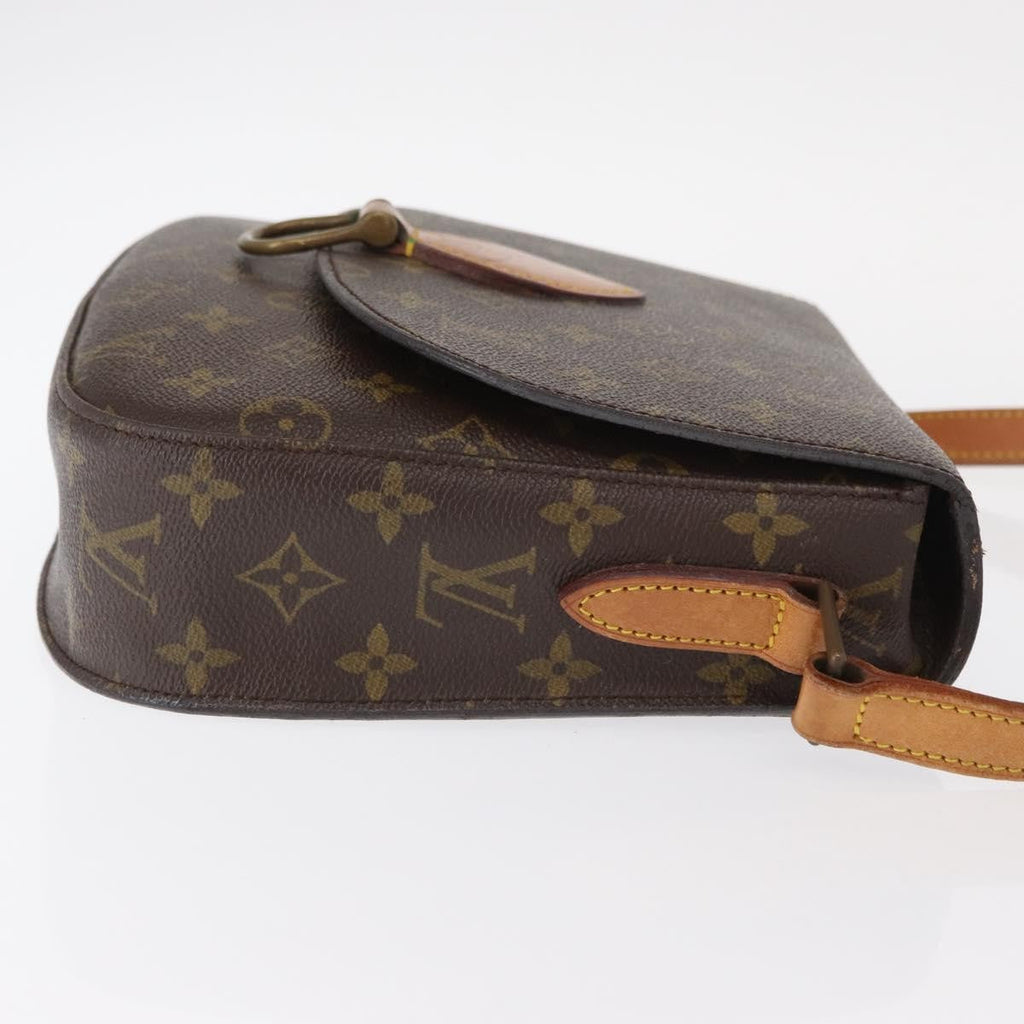 Louis Vuitton Saint Cloud Handbag Monogram Canvas Brown Canvas Shoulder Bag