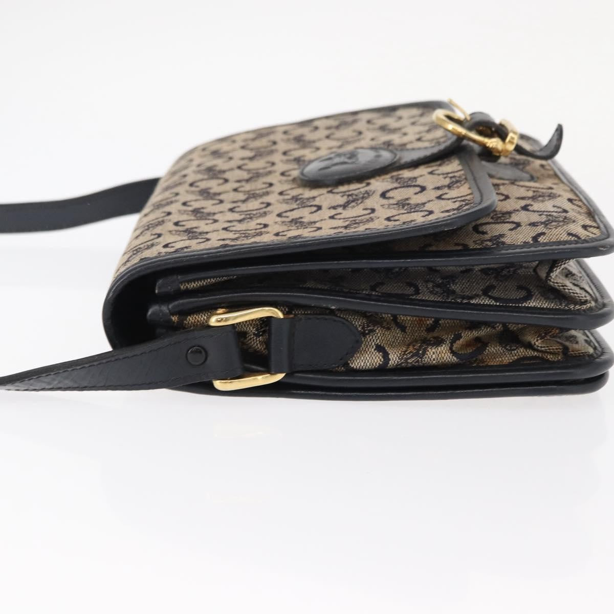 Celine C Sulky Shoulder Bag Canvas Navy Canvas Shoulder Bag Bag