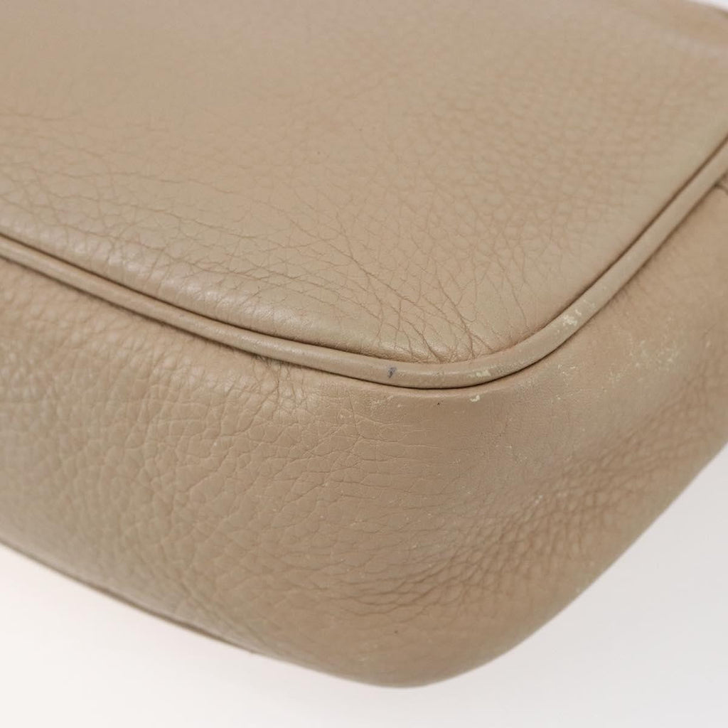 Gucci Soho Disco Crossbody Bag Leather Beige Leather Shoulder Bag Bag (Pre-Owned)