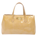 Louis Vuitton Wilshire Handbag Monogram Vernis Beige Patent_Leather Bag