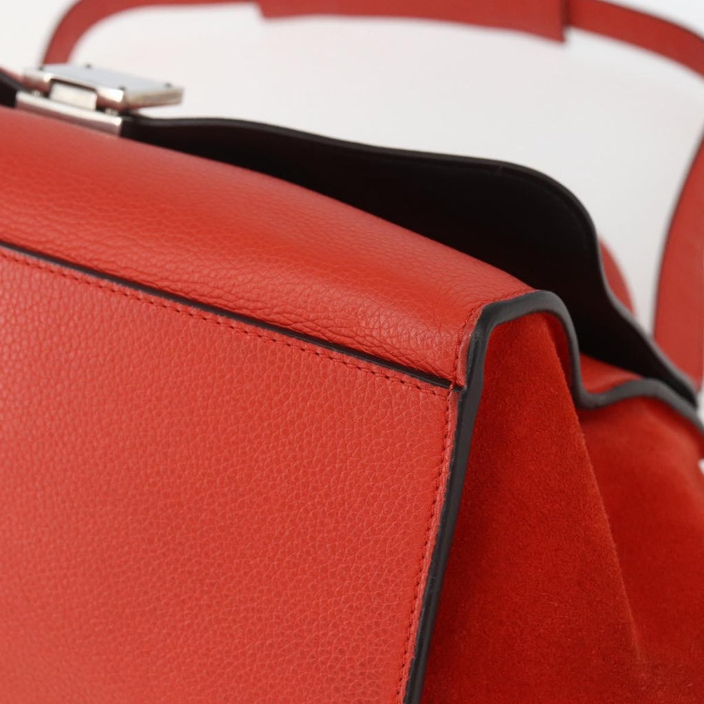 Celine Trapeze Bag Leather Red Leather Handbag