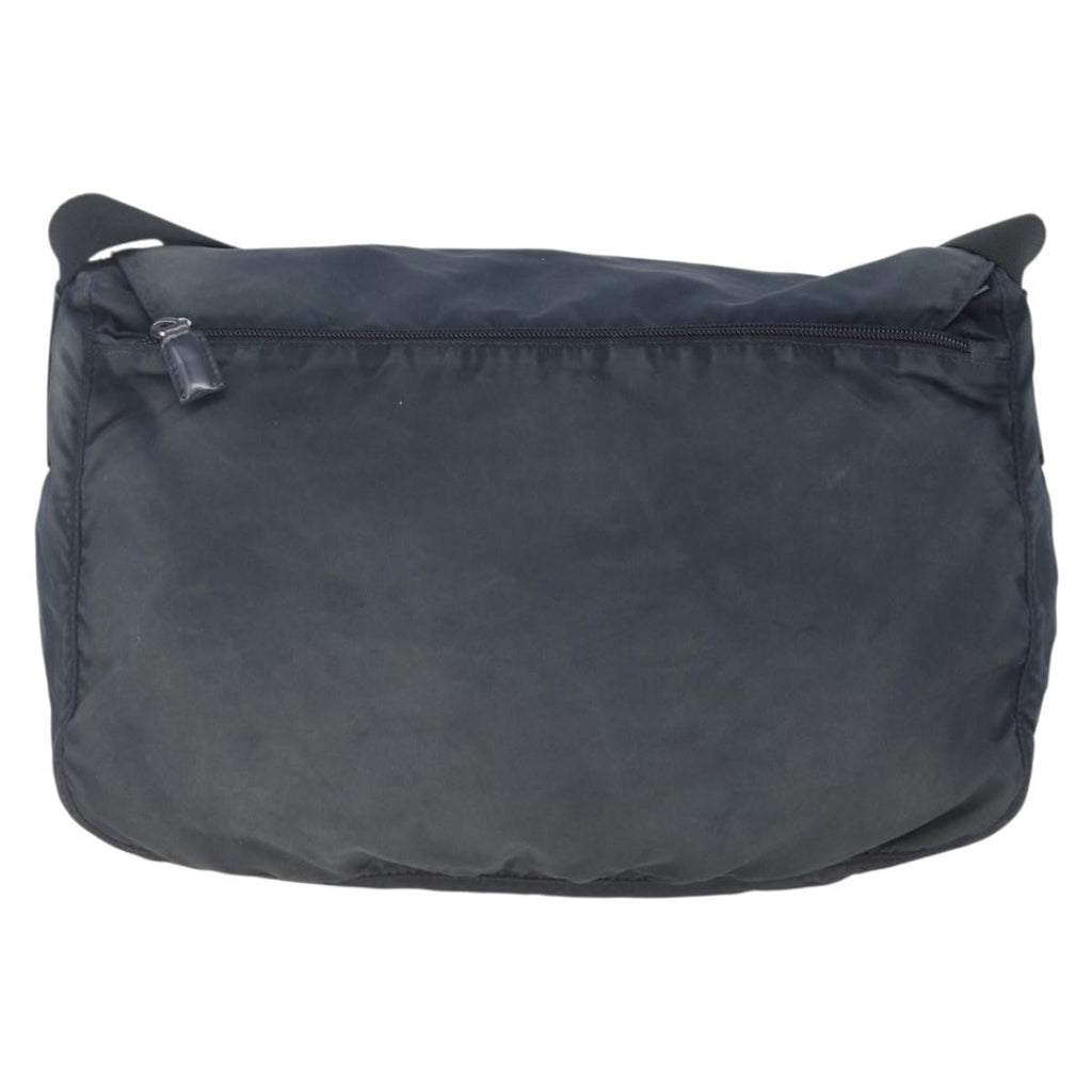 Prada Zip Buckle Messenger Bag Tessuto Navy Nylon Shoulder Bag Bag