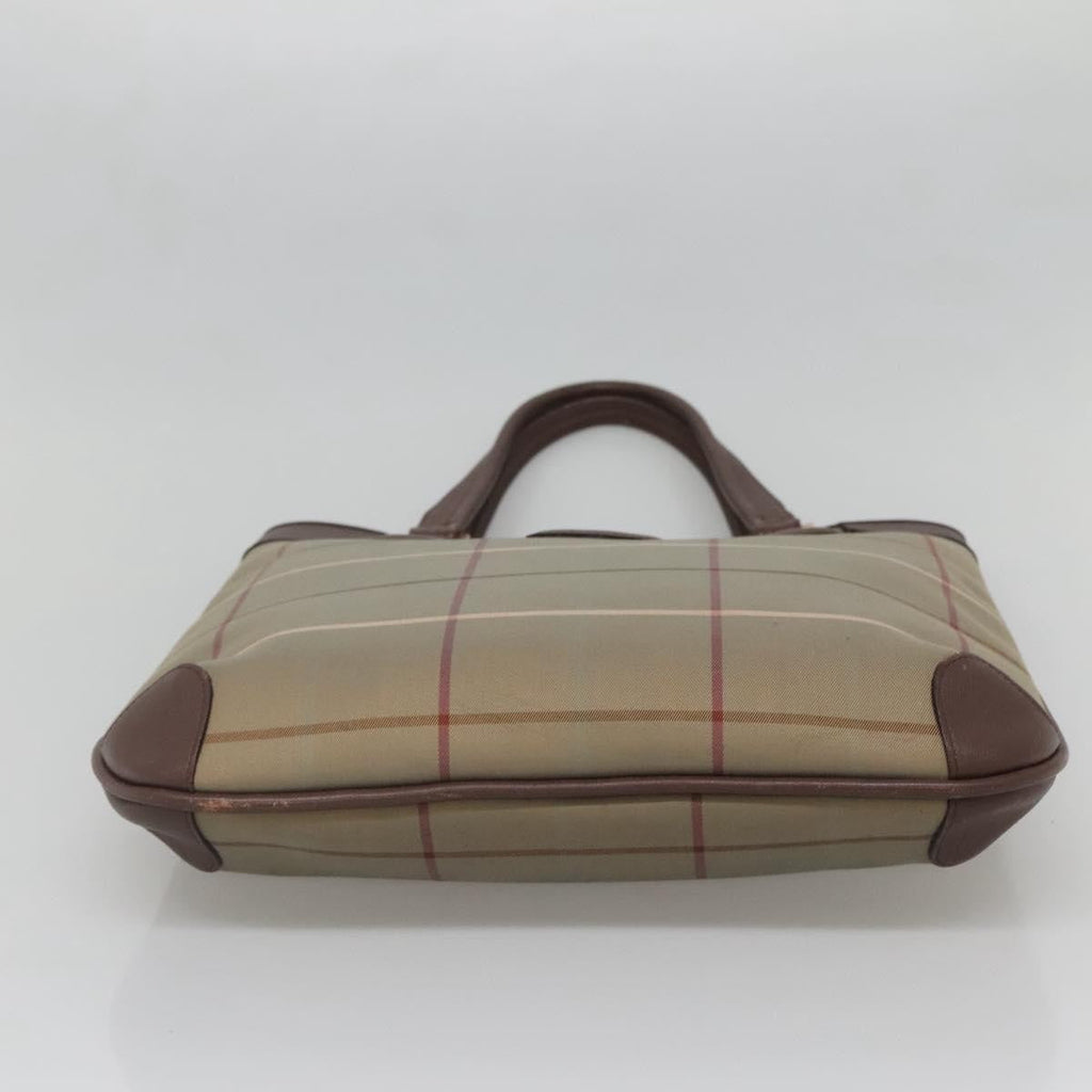 Burberry Nova Check Tote Canvas And Leather Beige Canvas Tote Bag