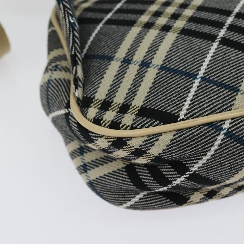 Burberry Waist Bag Vintage Check Canvas Blue Canvas Shoulder Bag
