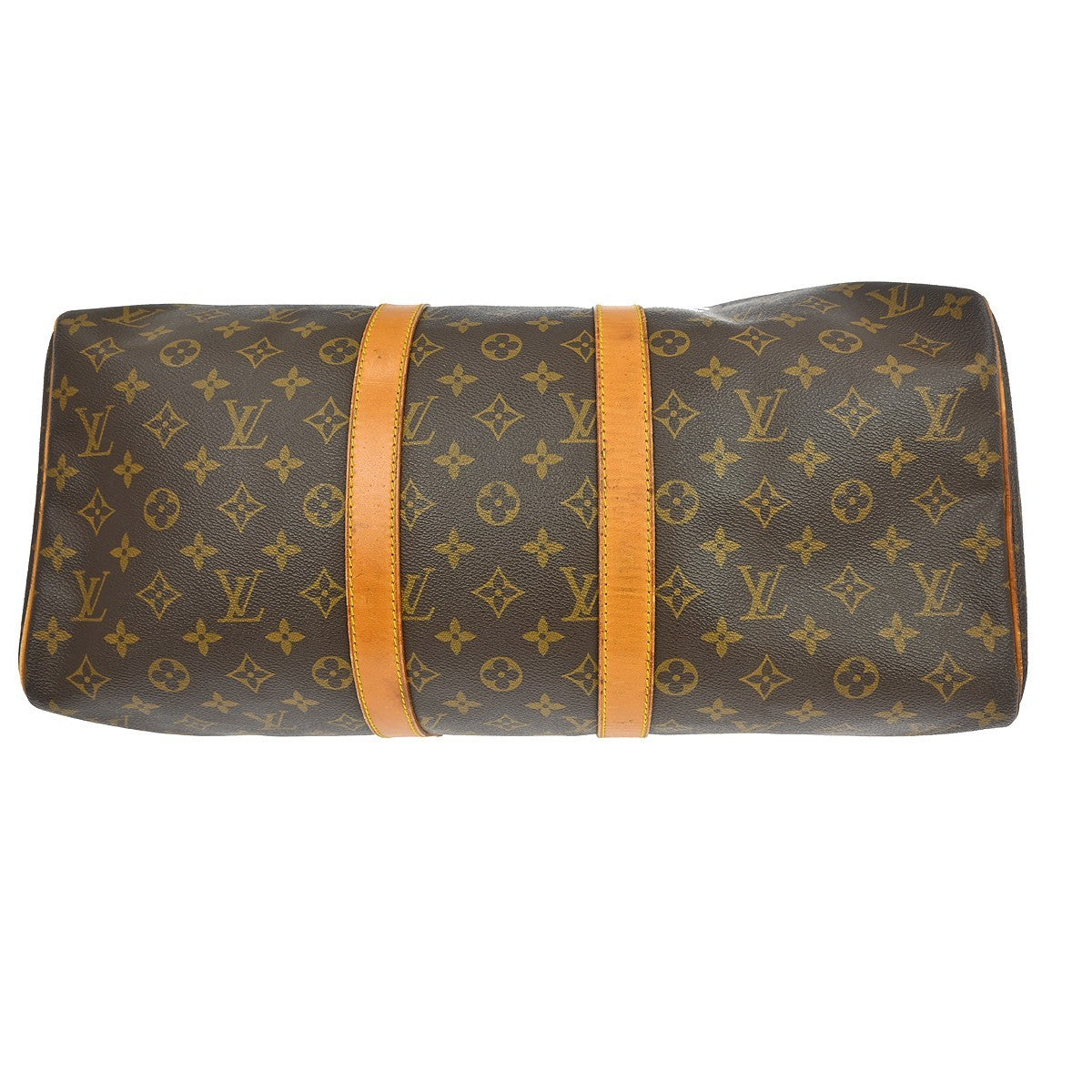 Louis Vuitton Keepall Bag Monogram Canvas Brown Canvas Travel Bag