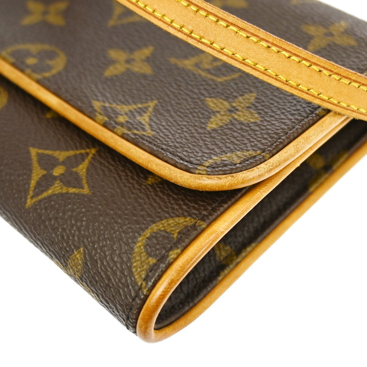 Louis Vuitton Twin Handbag Monogram Canvas Brown Canvas Clutche & Pouche Bag
