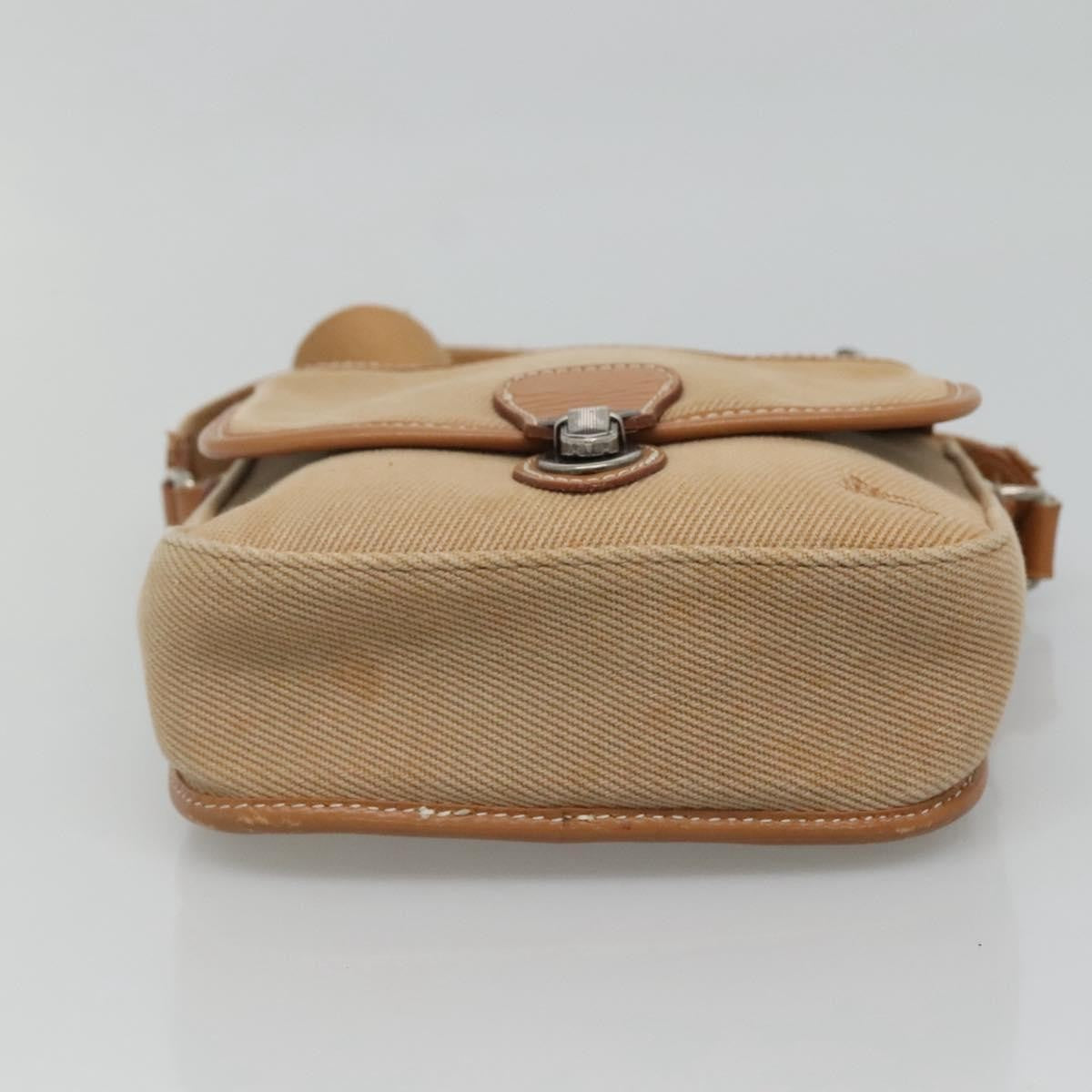 Burberry Blue Label Shoulder Bag Canvas Beige Canvas Shoulder Bag