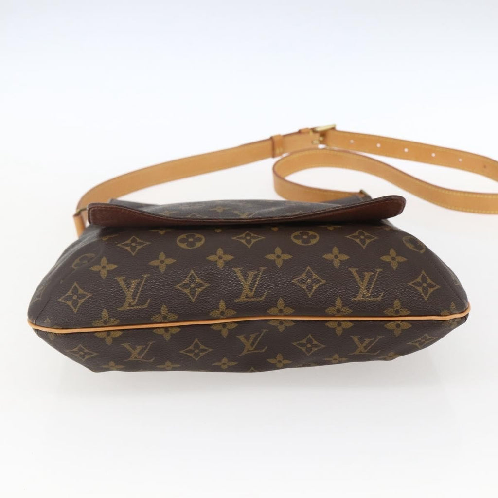 Louis Vuitton Musette Handbag Monogram Canvas Brown Canvas Shoulder Bag