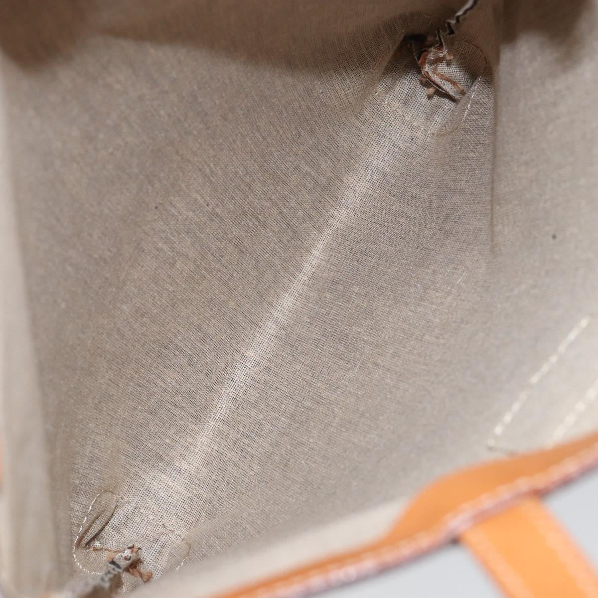 Celine Vintage Macadam Tote Bag Canvas Brown Canvas Tote Bag Bag