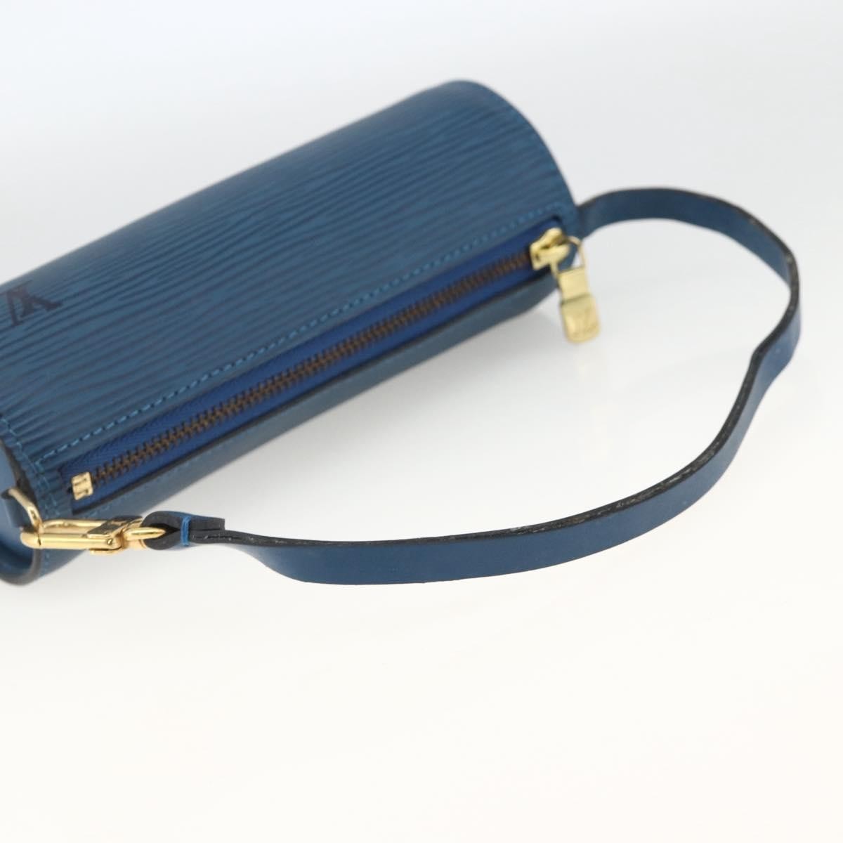 Louis Vuitton Soufflot Pochette Epi Leather Blue Leather Clutche & Pouche Bag