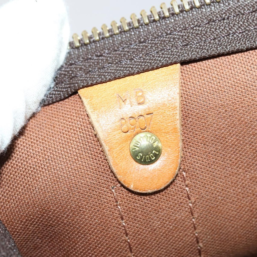 Louis Vuitton Keepall Bag Monogram Canvas Brown Canvas Travel Bag