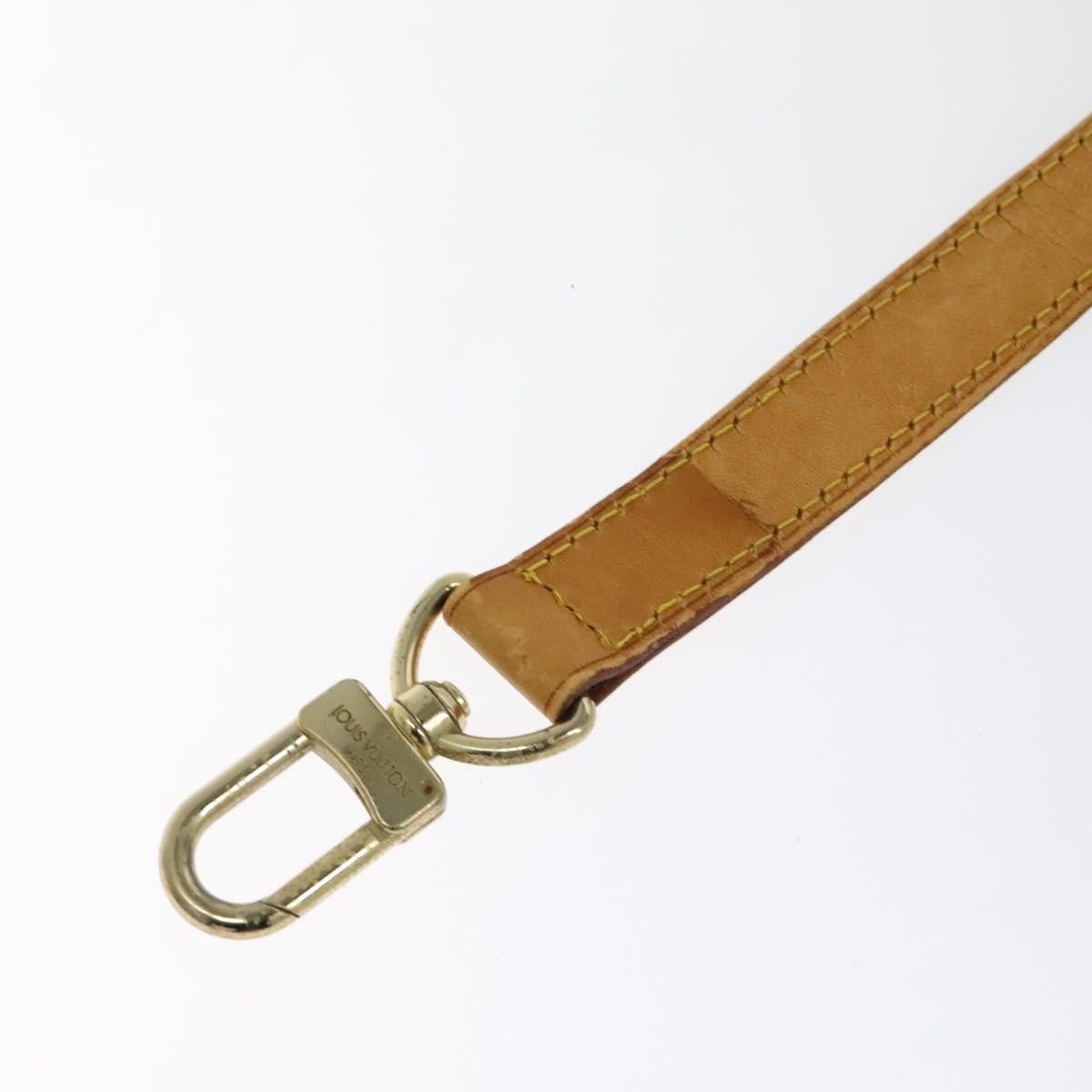 Louis Vuitton Adjustable Shoulder Strap Vachetta Leather Beige Leather Straps Accessory
