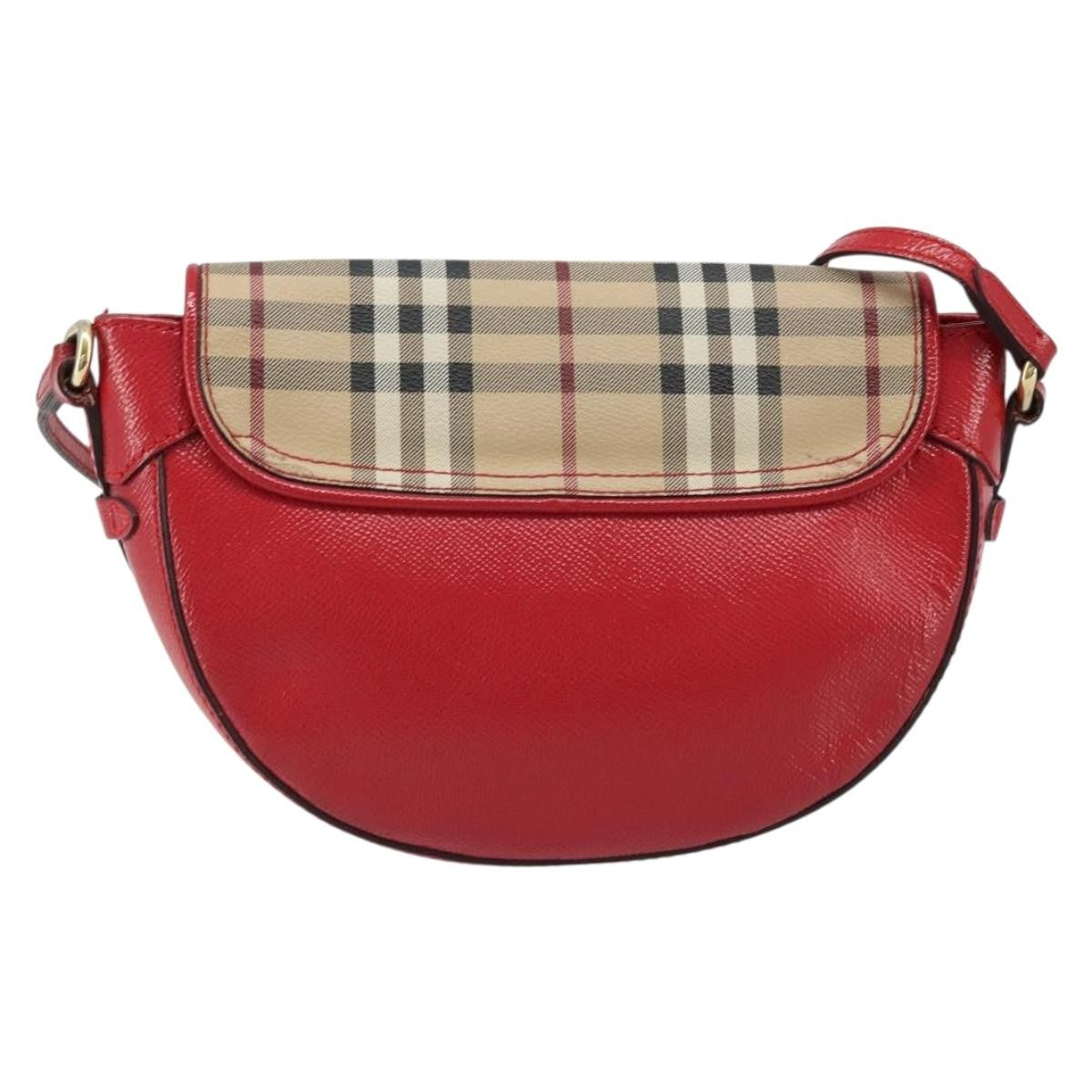 Burberry Maydown Crossbody Bag Haymarket Coated Canvas And Leather Beige Canvas Shoulder Bag