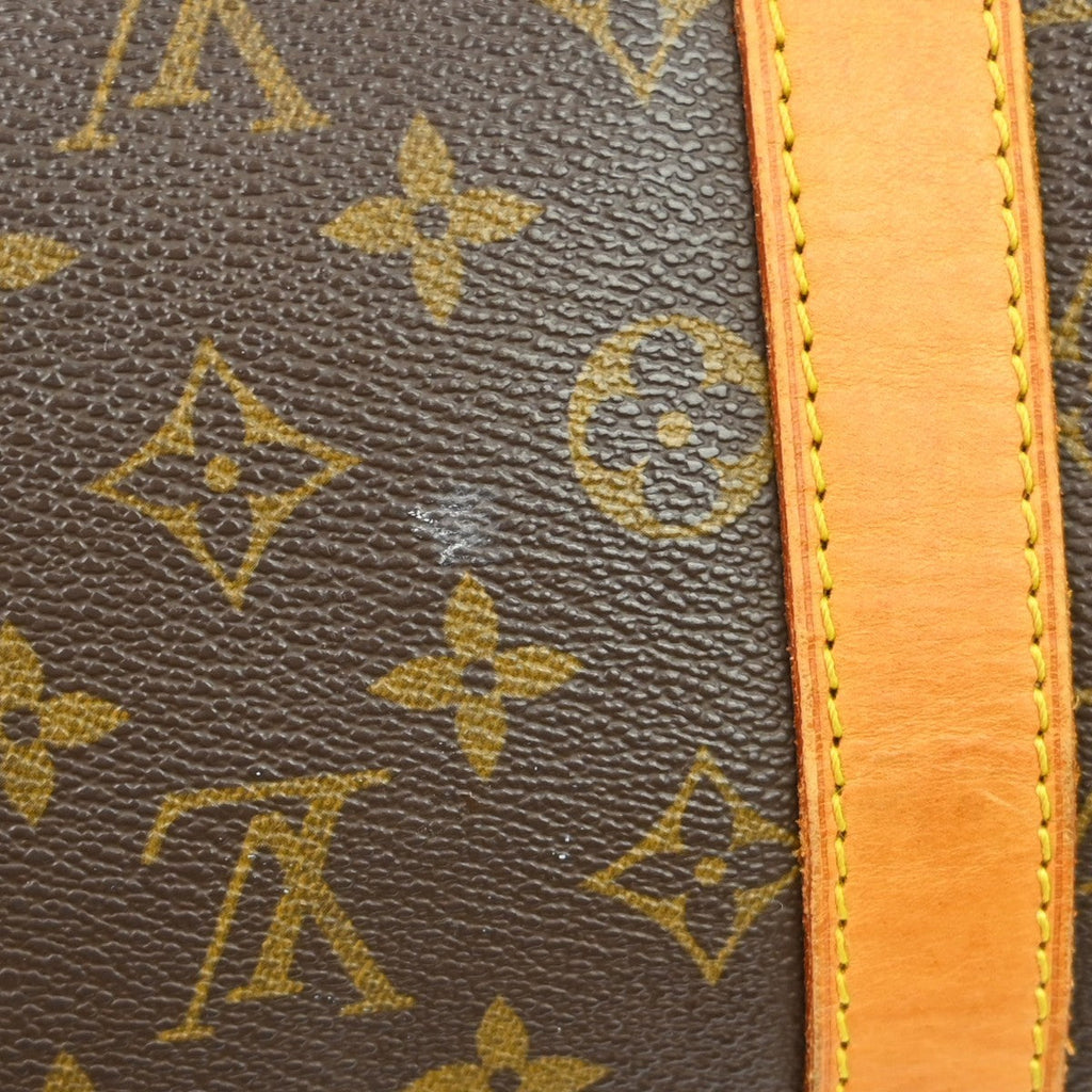Louis Vuitton Keepall Bag Monogram Canvas Brown Canvas Travel Bag