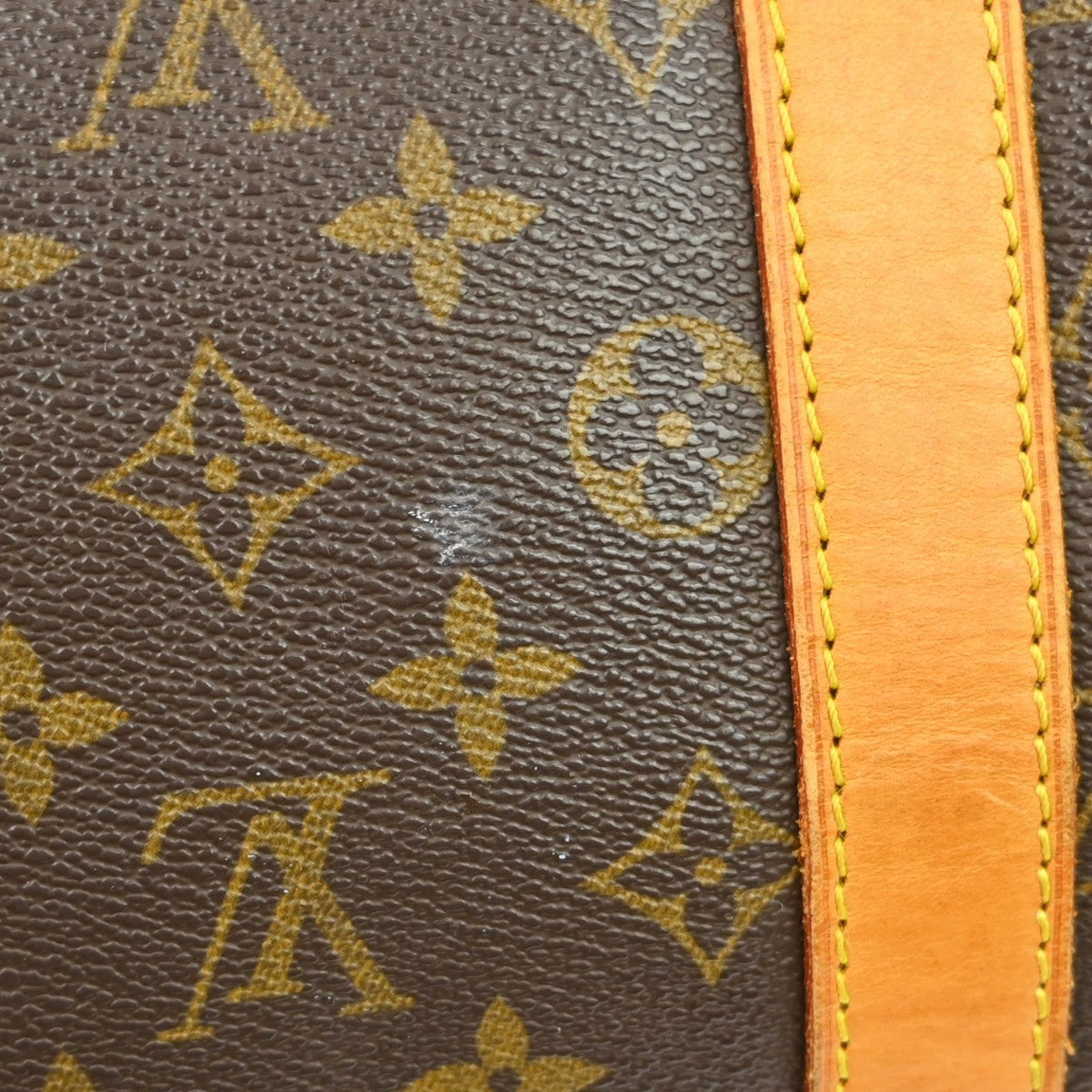 Louis Vuitton Keepall Bag Monogram Canvas Brown Canvas Travel Bag
