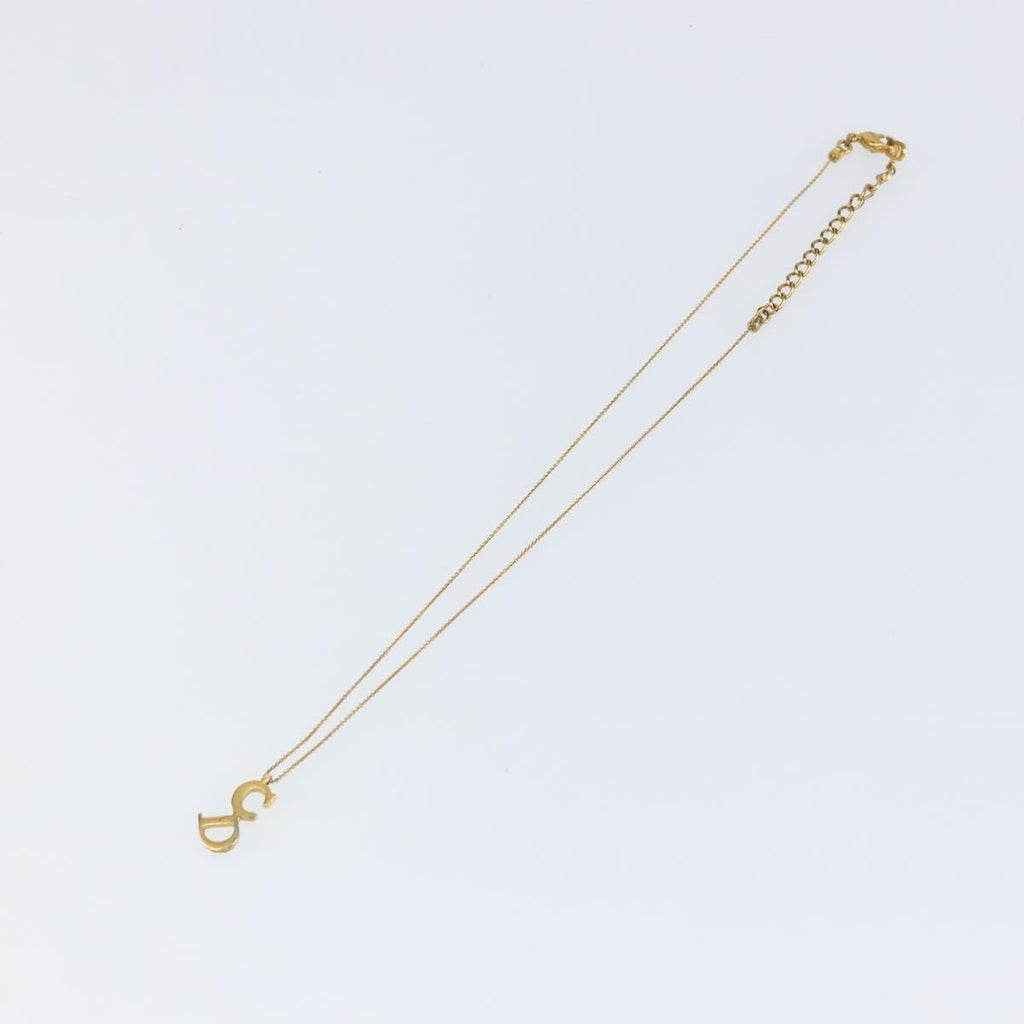 Christian Dior Cd Pendant Necklace Metal Gold Metal Necklace Jewelry (Pre-Owned)