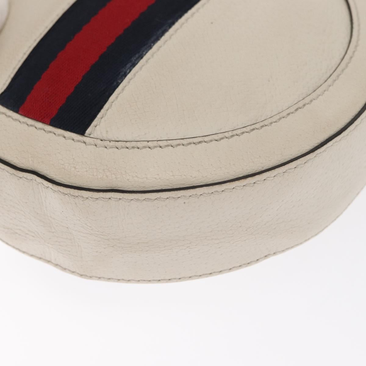 Gucci Gg Marmont Shoulder Bag Matelasse Leather White Leather Shoulder Bag Bag (Pre-Owned)