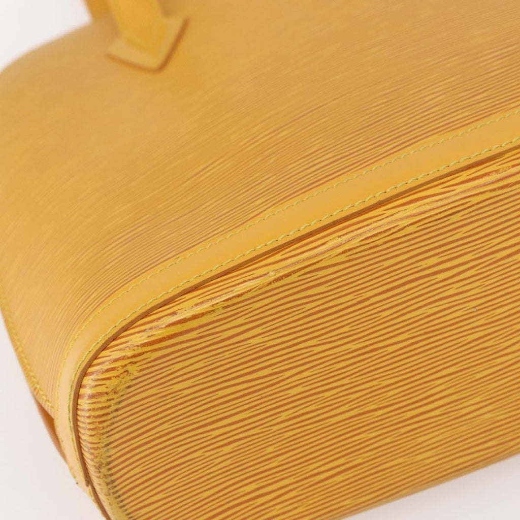 Louis Vuitton Lussac Handbag Epi Leather Yellow Leather Shoulder Bag