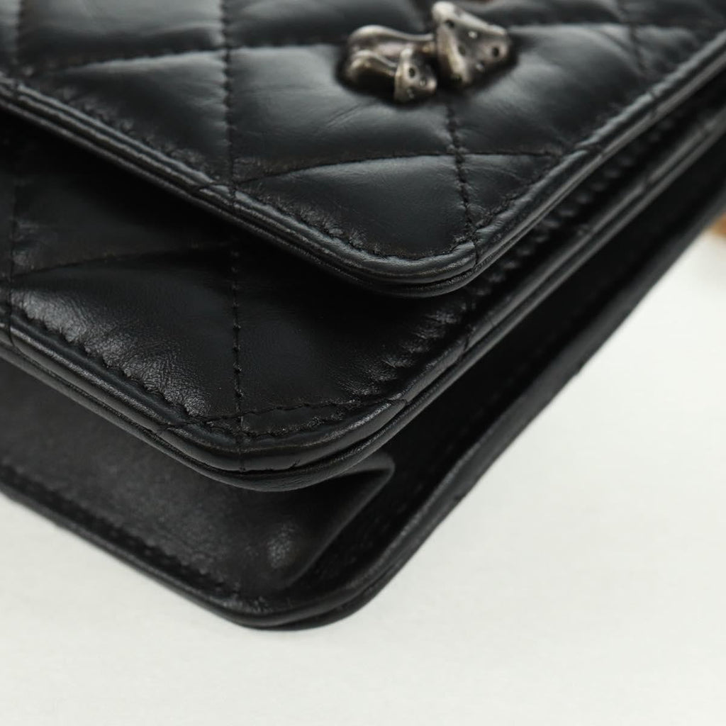 Chanel Lucky Charms Reissue 2.55 Flap Bag Leather Black Leather Shoulder Bag Bag