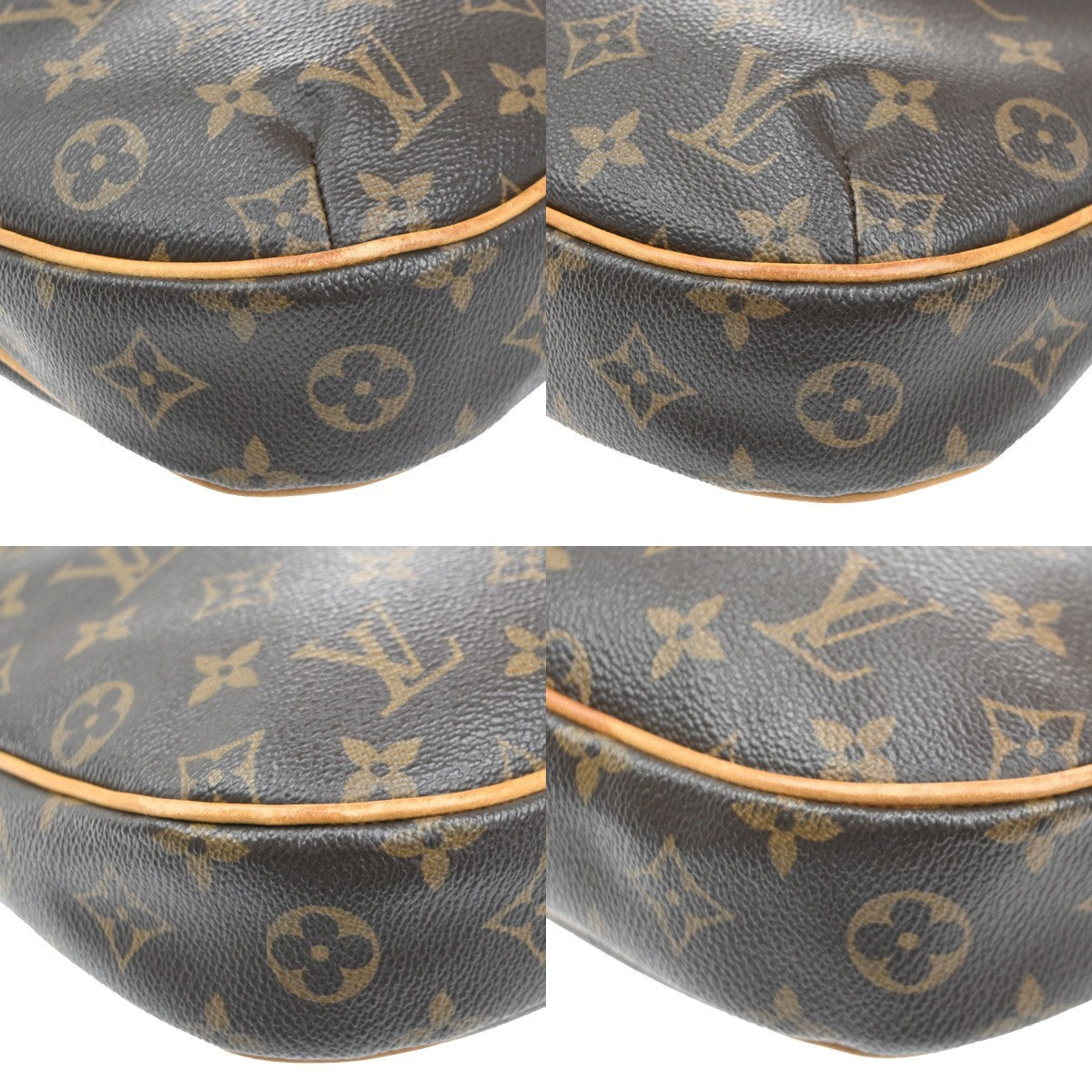 Louis Vuitton Odeon Handbag Monogram Canvas Brown Canvas Shoulder Bag